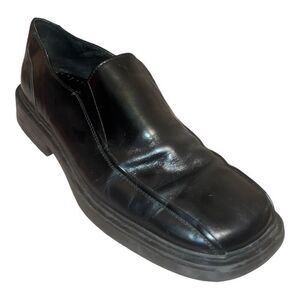 GBX Broker Loafers Mens 11 Black  Leather Moc Toe Casual Slip On Shoes